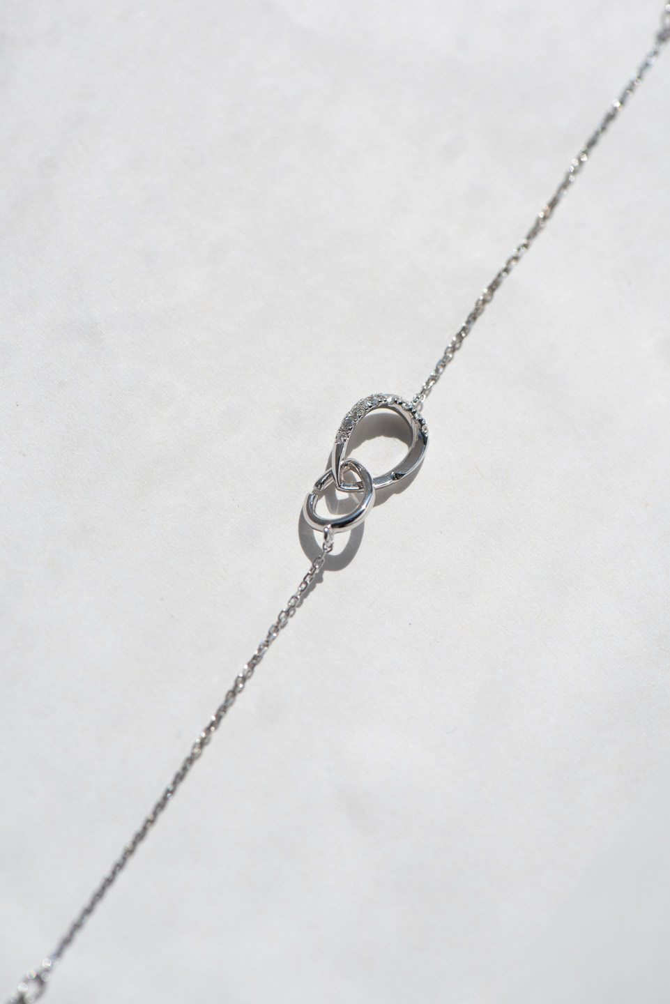 18K Infinity Lock Diamond Bracelet