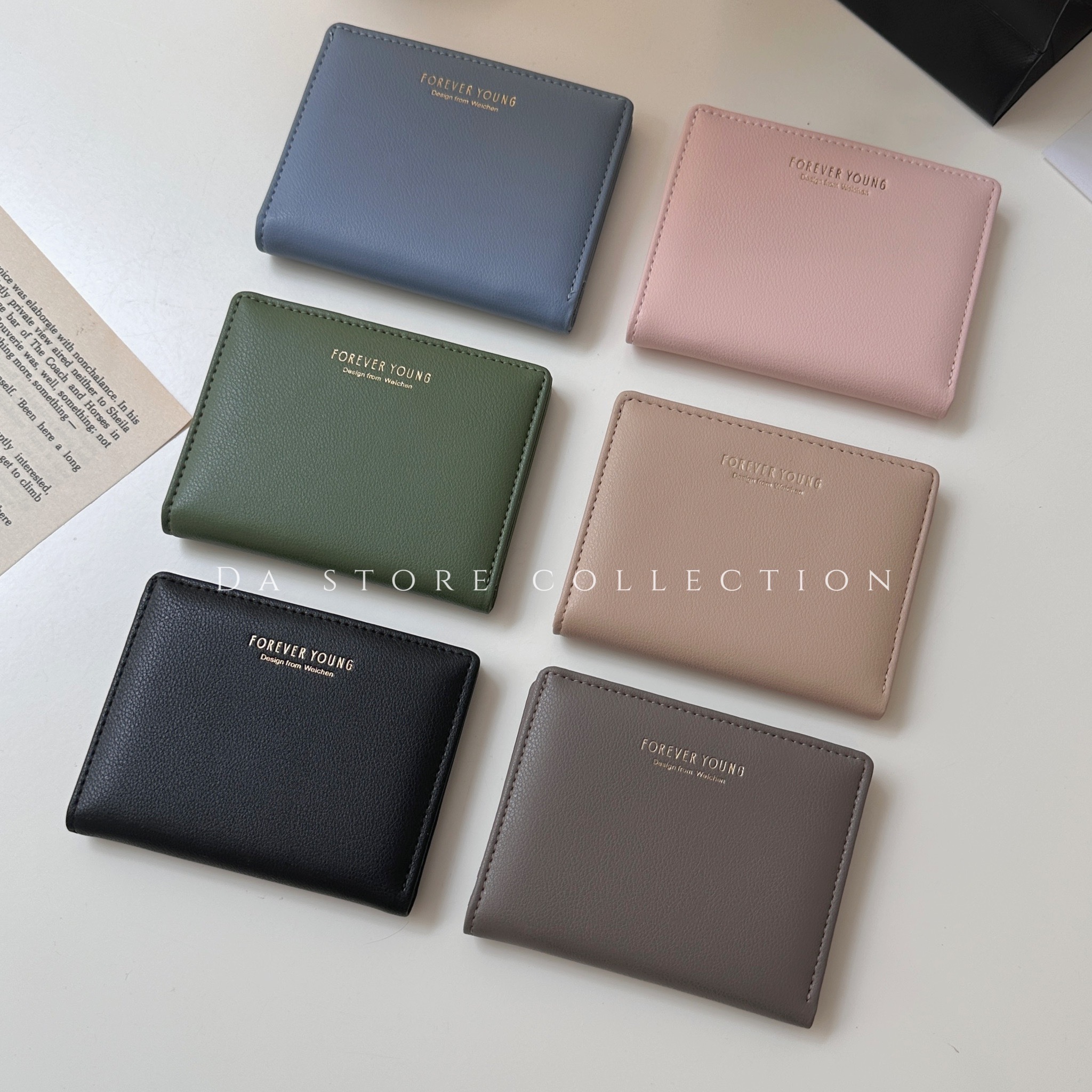 簡約輕薄純色短夾/六色/卡夾