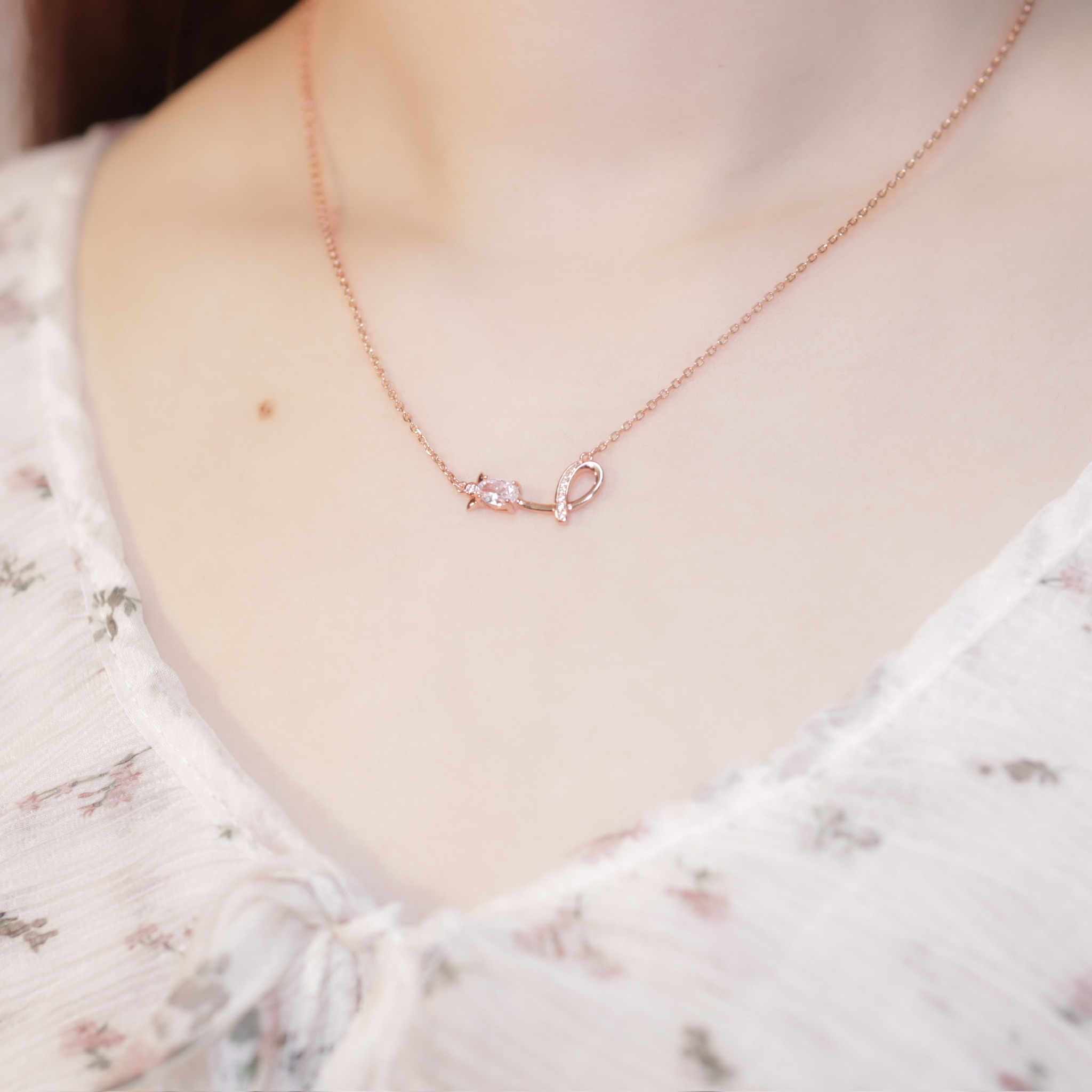 | 925 Silver・White Gold・Rose Gold | Diary Of Stars Necklace（Silver / Rose Gold） | NE0852 |