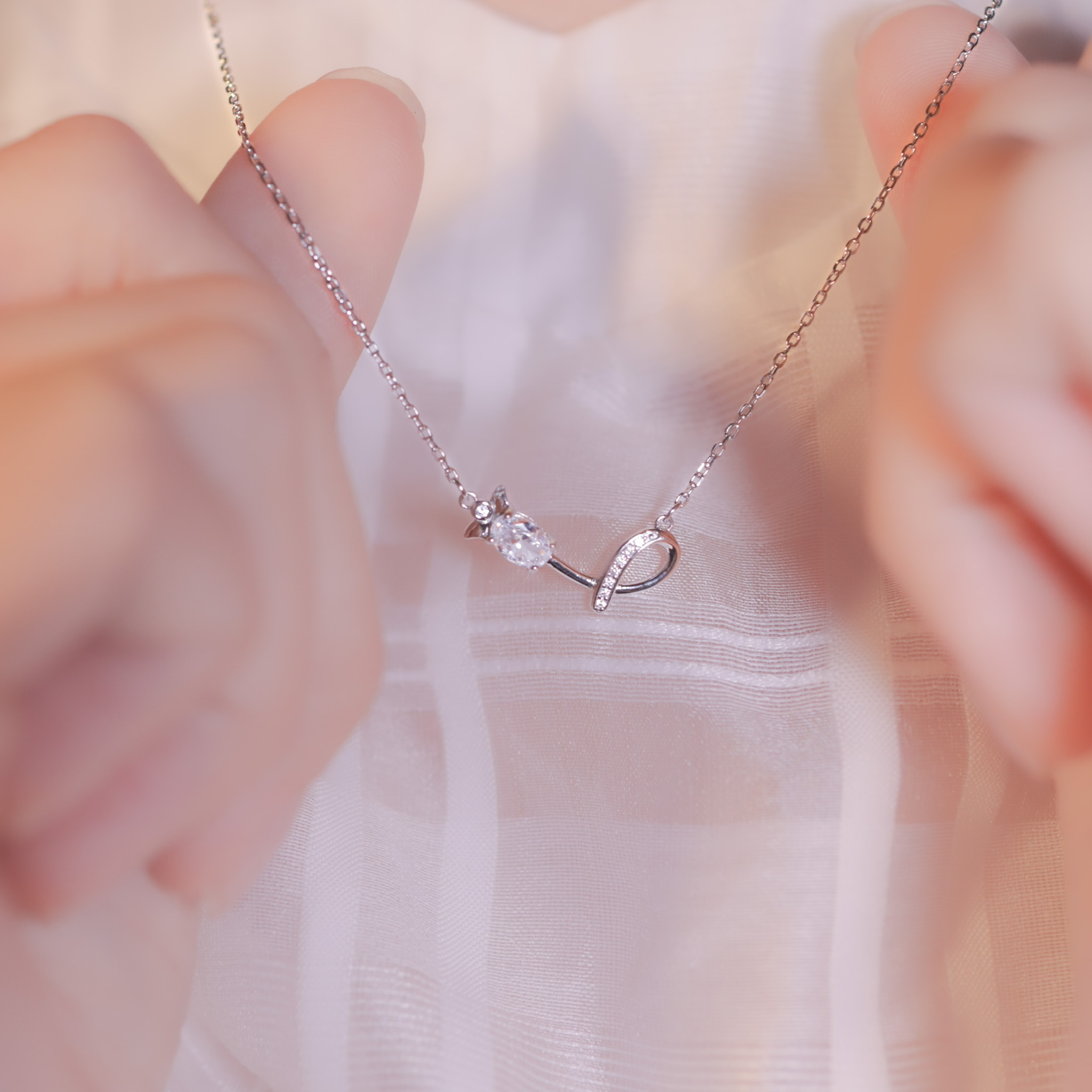 | 925 Silver・White Gold・Rose Gold | Diary Of Stars Necklace（Silver / Rose Gold） | NE0852 |