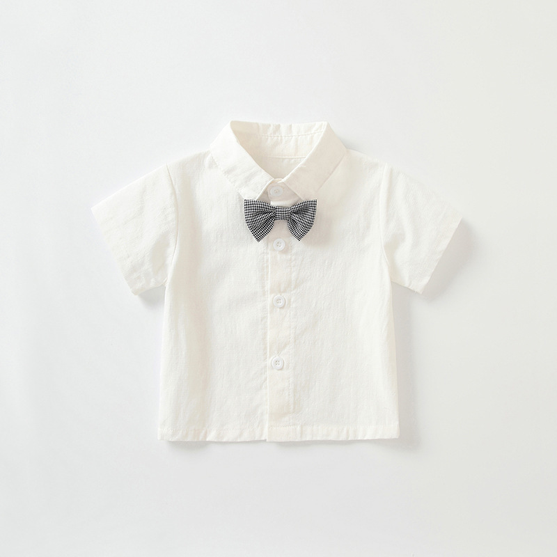 M56WE_SS23_C🤵🏻紳士白恤衫+吊帶千鳥紋褲套裝