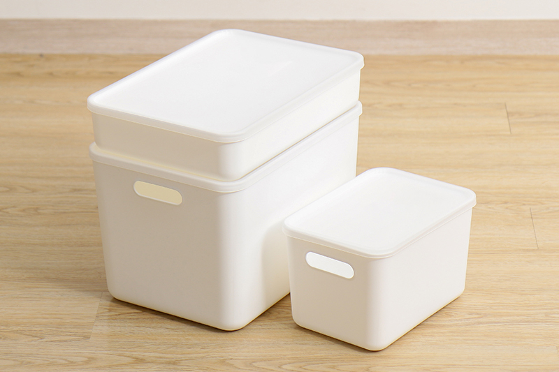 R30附蓋收納箱/白 26x16x18cm