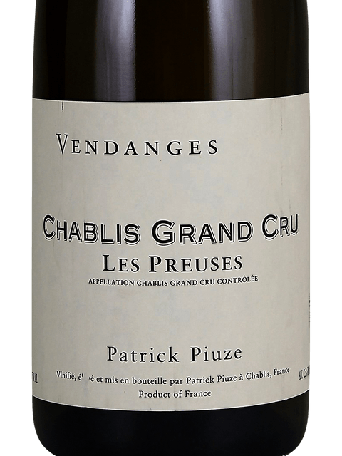 Patrick Piuze Chablis Grand Cru Les Preuses 2021