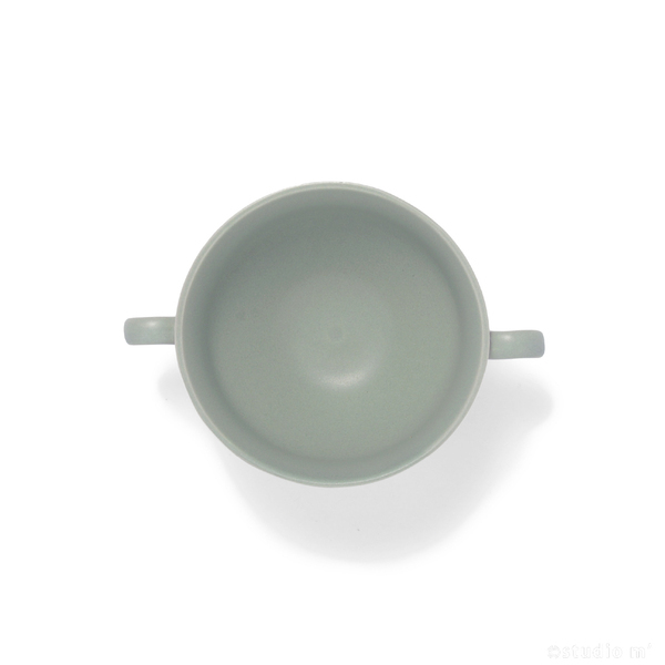STUDIO M' - Merci 芽苗意象浮雕雙耳杯/薄荷綠