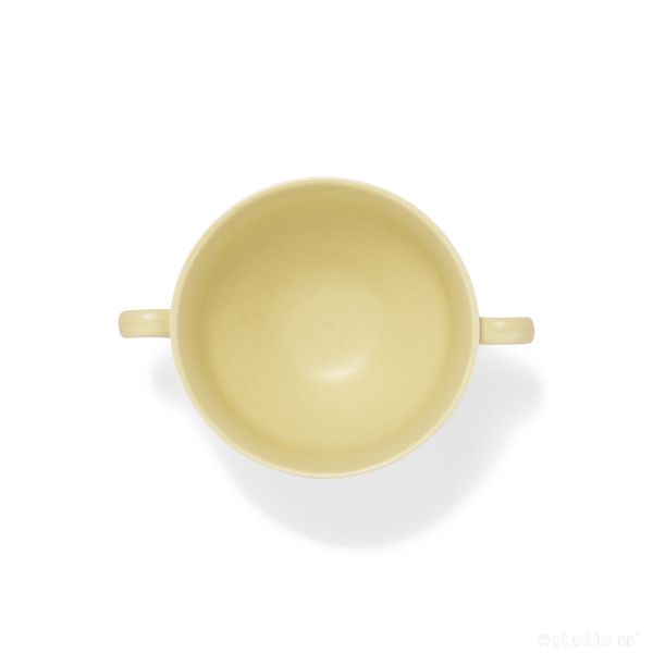 STUDIO M' - Merci 芽苗意象浮雕雙耳杯/檸檬黃