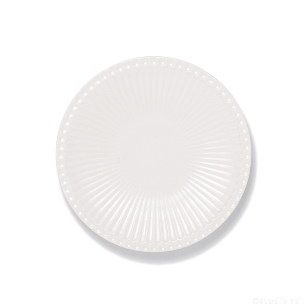 STUDIO M' - Merci 芽苗意象浮雕盤/14cm/白