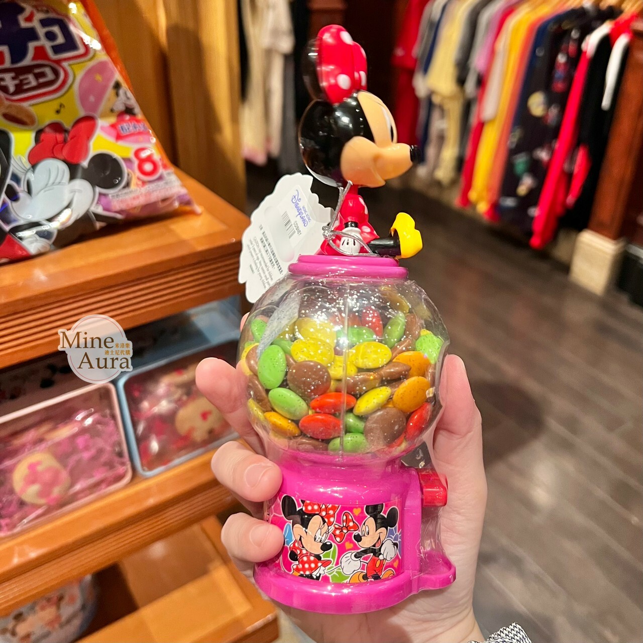 米妮 Minnie 扭蛋機造型 糖果盒 -香港迪士尼樂園