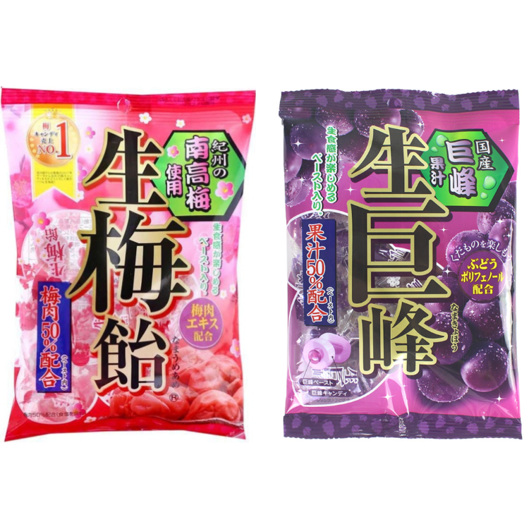日本紀州梅（50%梅肉） / 巨峰果汁糖