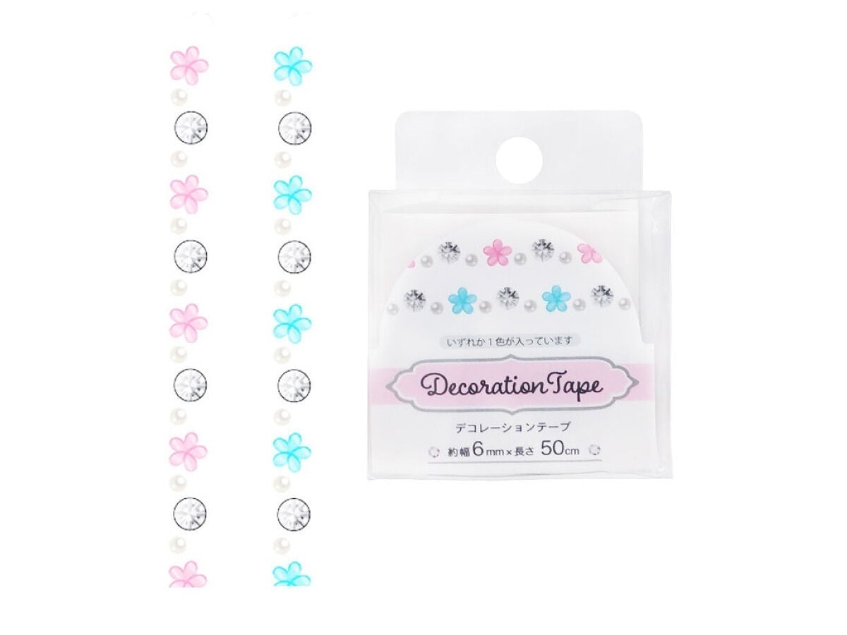 裝飾膠帶/小花 6mm x 50cm