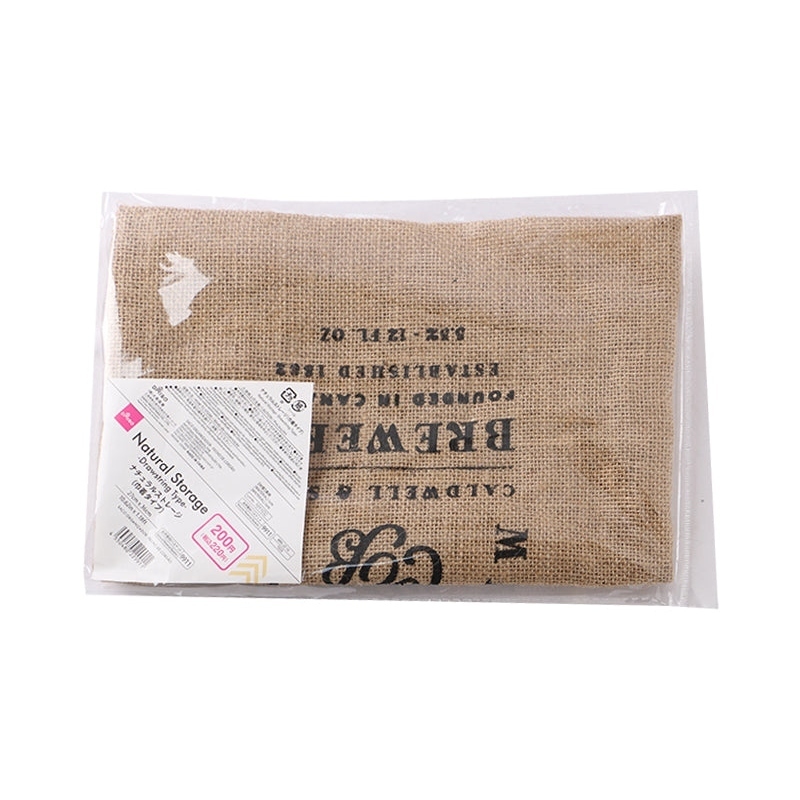 麻布收納束口袋/27x36x1.5cm