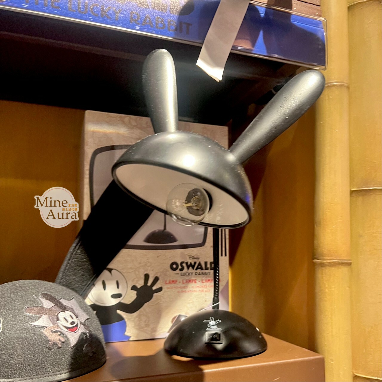 (限時特價) 幸運兔 奧斯華 Oswald 兔耳 造型 燈座 檯燈 夜燈 擺飾品 -上海迪士尼樂園