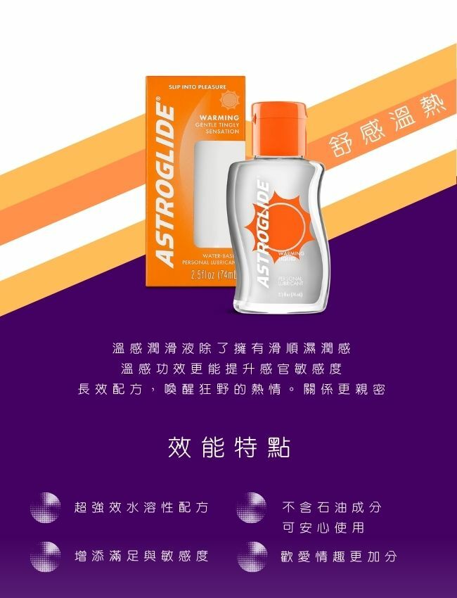 astroglide 熱感水性潤滑液推薦