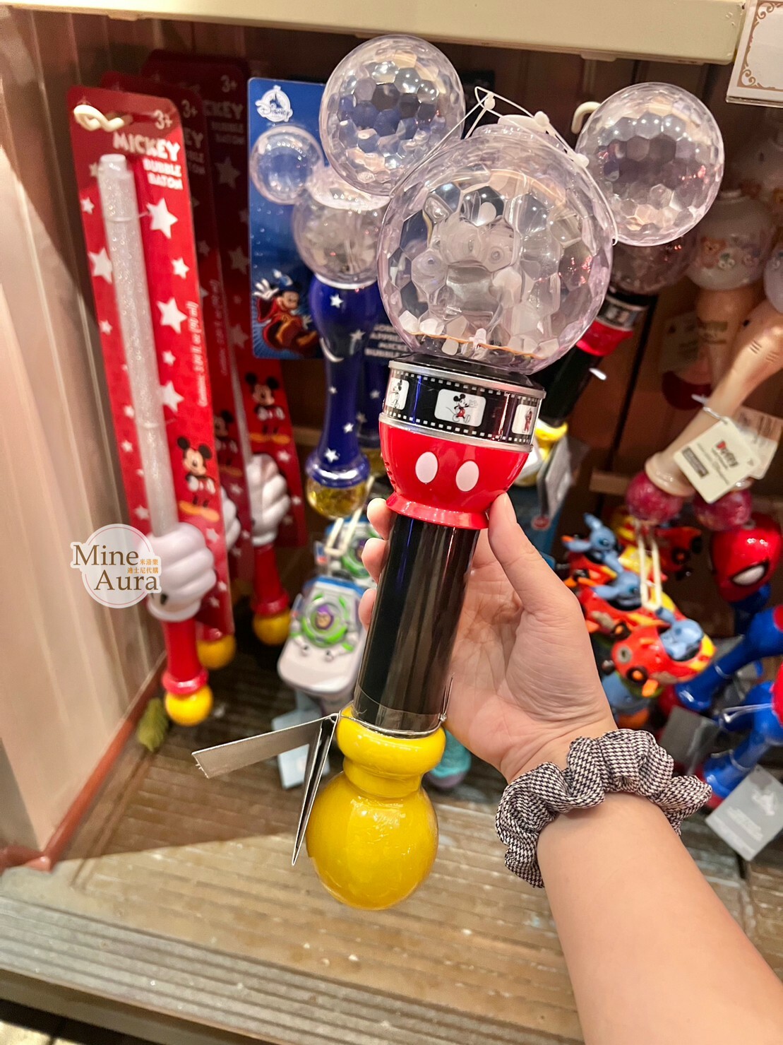 米奇 Mickey 黑紅配色 米奇頭造型 泡泡機 -香港迪士尼樂園