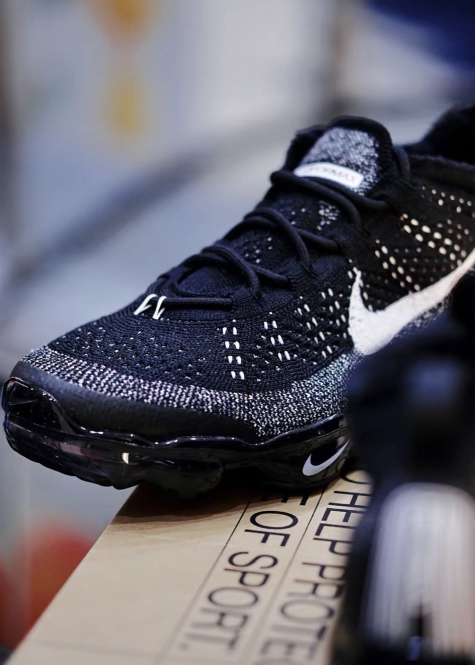 Nike Air VaporMax Flyknit 編織氣墊運動鞋'Oreo'黑白'Pure'白灰