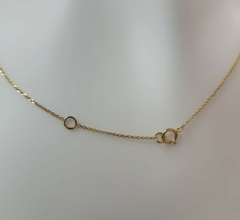18K Yellow Gold Diamond Necklace