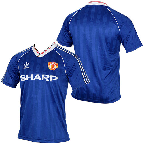 1988 Manchester United Originals Blue Third Retro Shirt