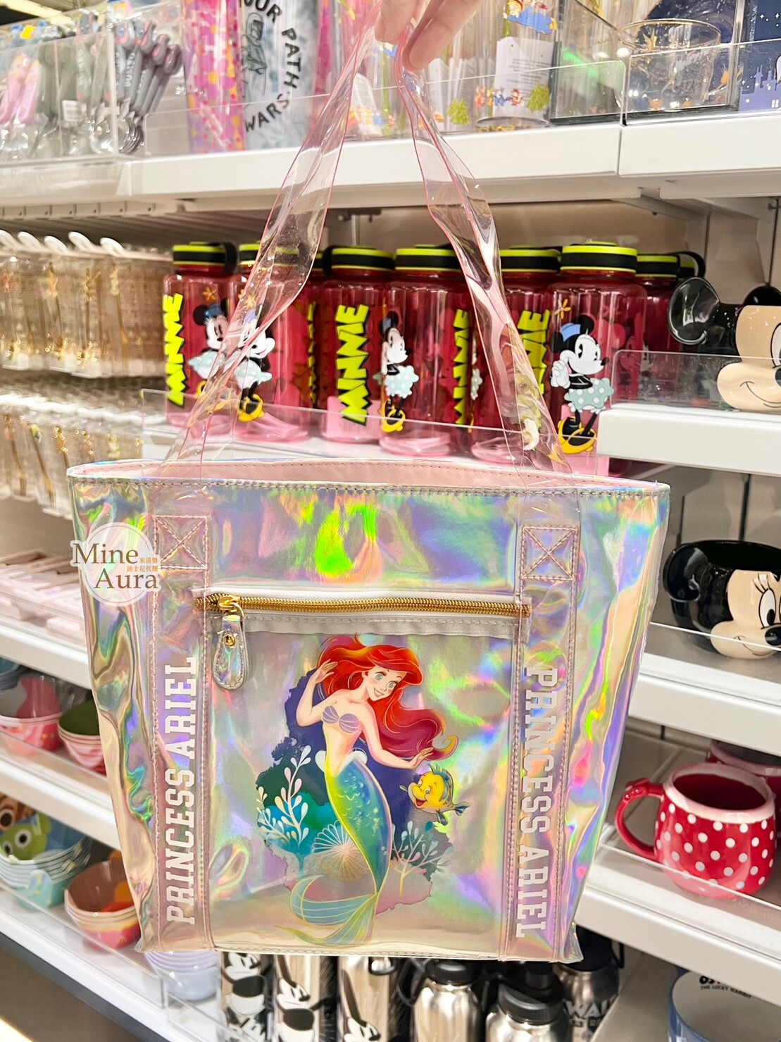愛麗兒 Ariel 圖案 雷射造型 手提包 小美人魚 The Little Mermaid -香港迪士尼樂園