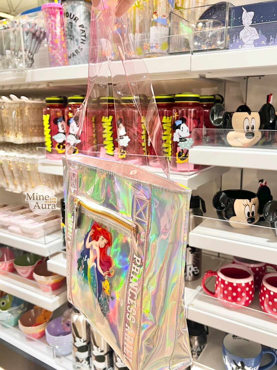 愛麗兒 Ariel 圖案 雷射造型 手提包 小美人魚 The Little Mermaid -香港迪士尼樂園