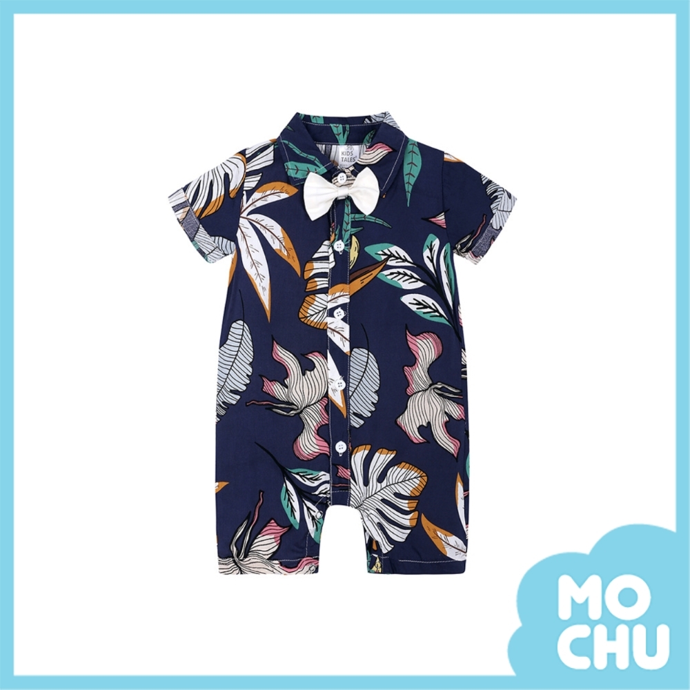 仲夏夜花襯衫連身衣