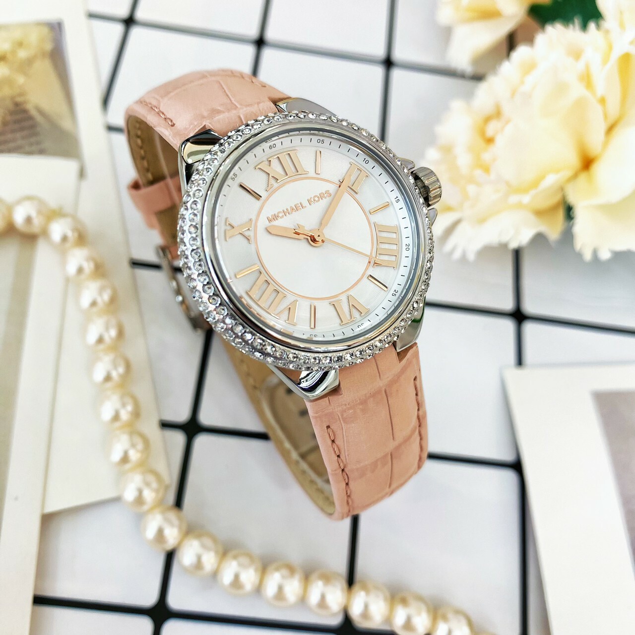 【MICHAEL KORS】時尚晶鑽腕錶 MK2963 33mm  現代鐘錶