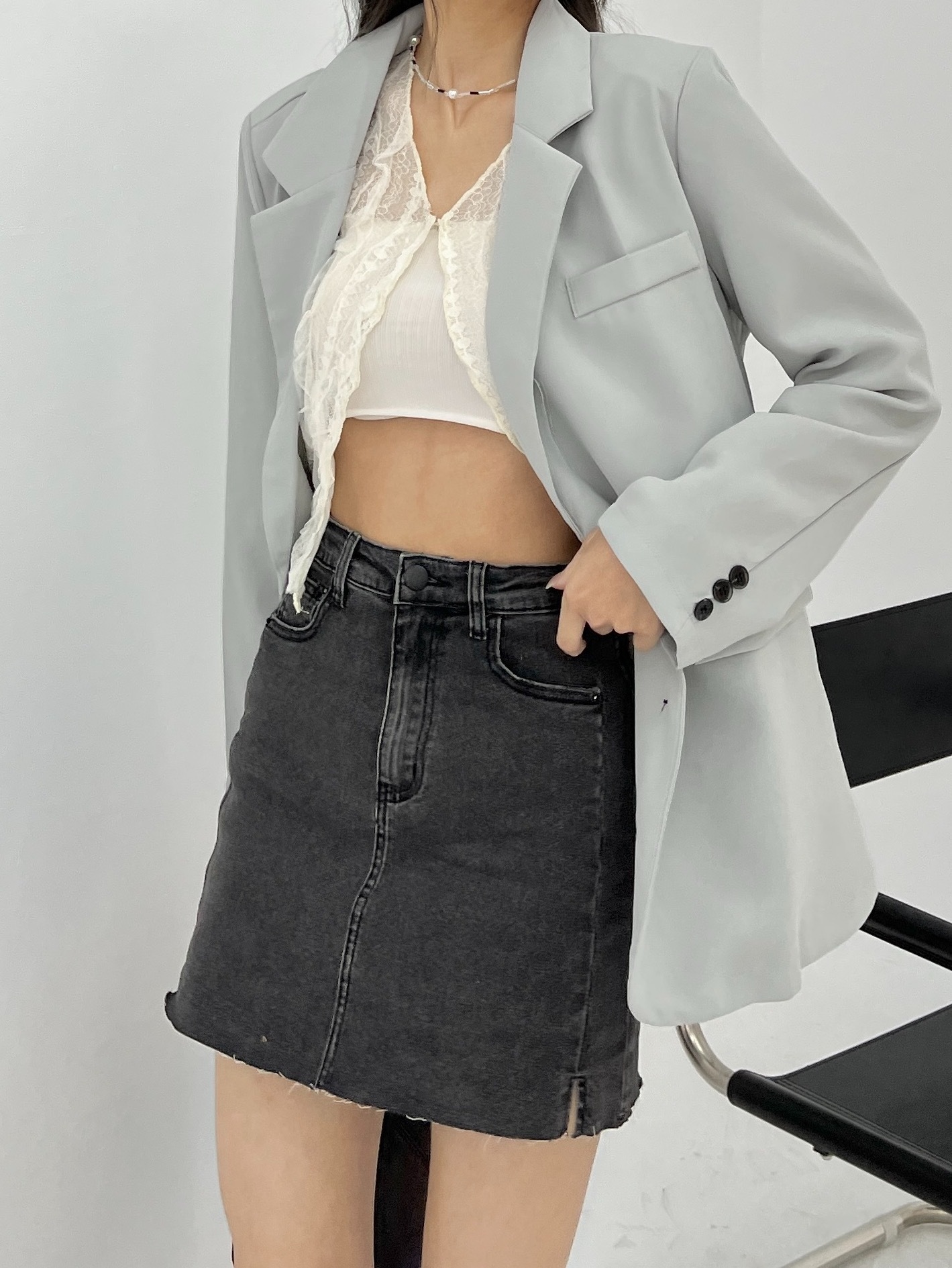 （現＋預）私心推♡ 超彈力牛仔褲裙