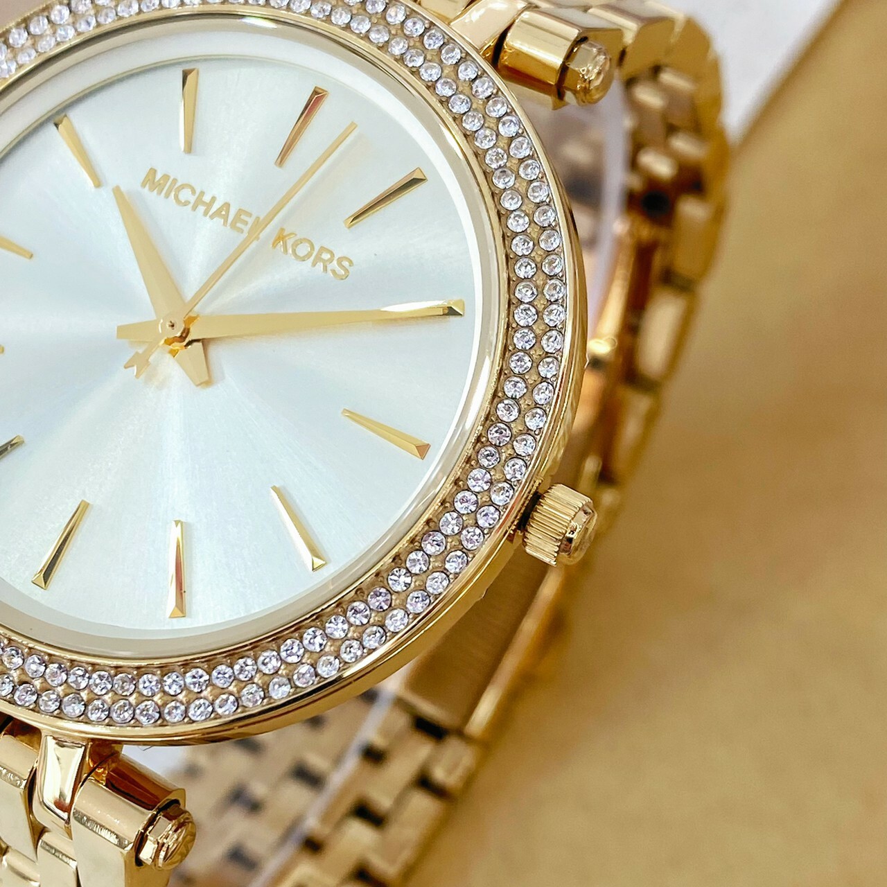 【MICHAEL KORS】時尚紐約風金色腕錶 MK3191 39mm 現代鐘錶