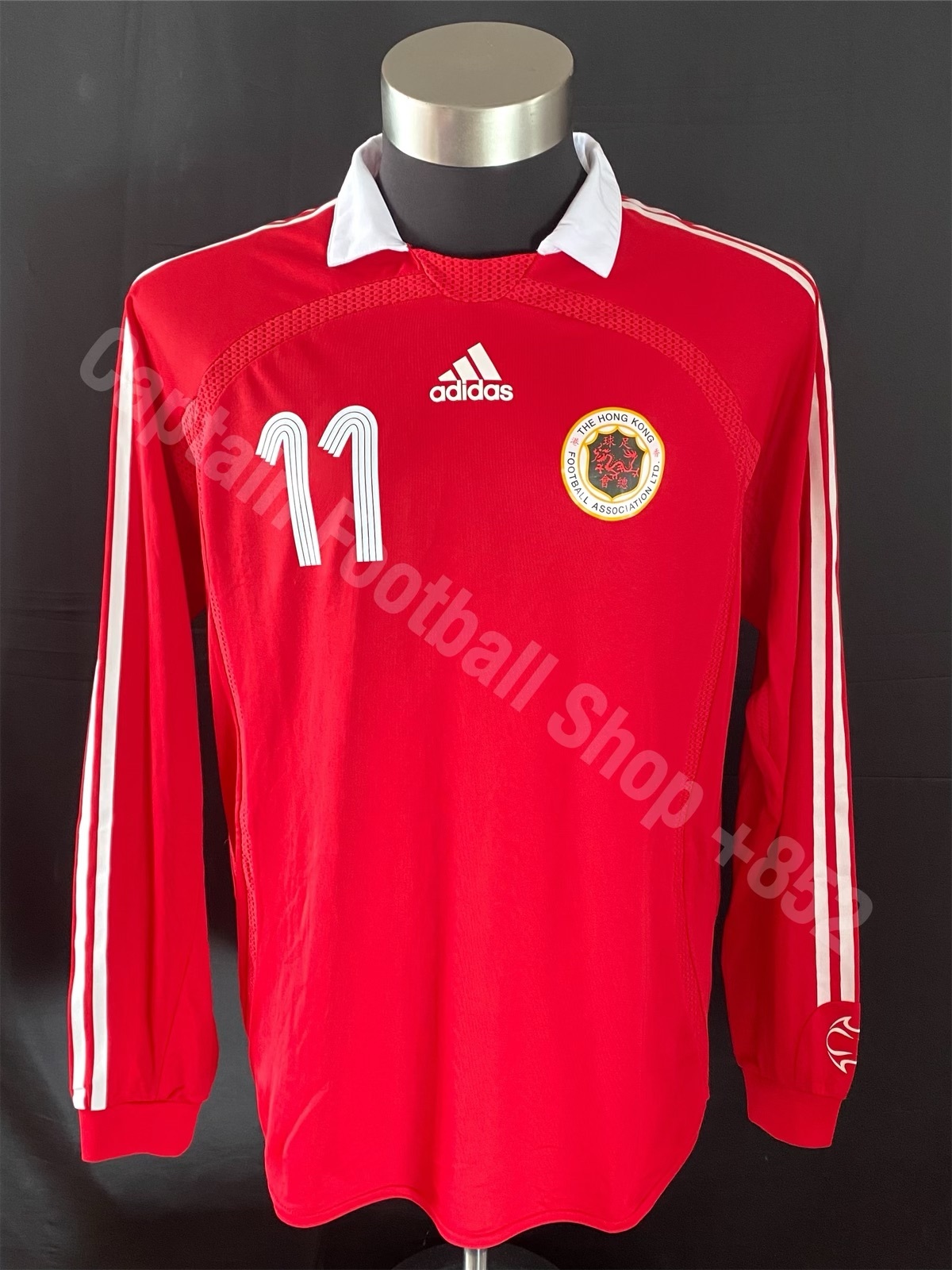 Hong Kong League XI 2007 Adidas Home L/S shirt #11 K W LEE