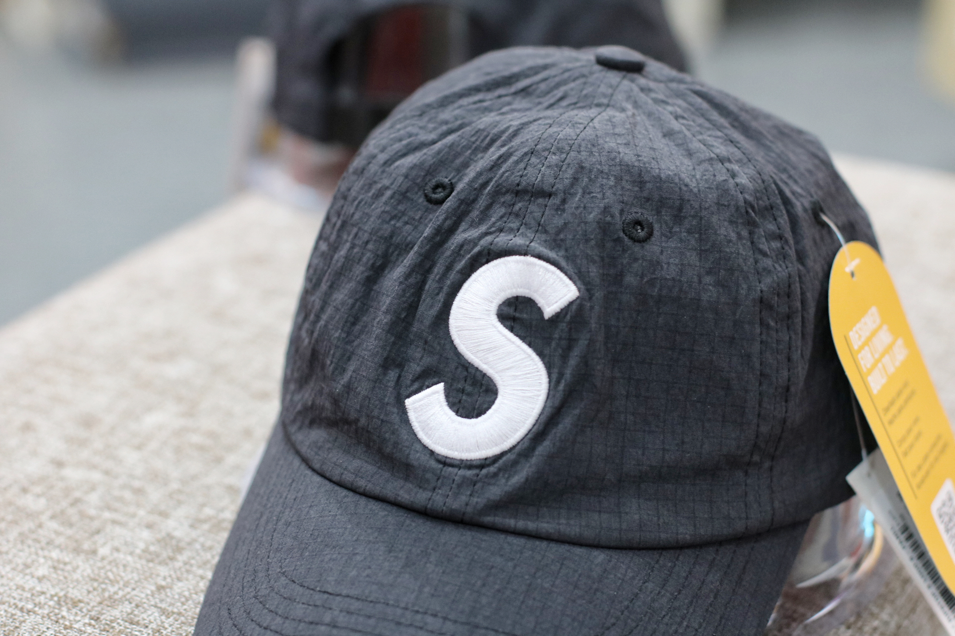 Supreme Cordura S Logo Cap Ss23黑色Black