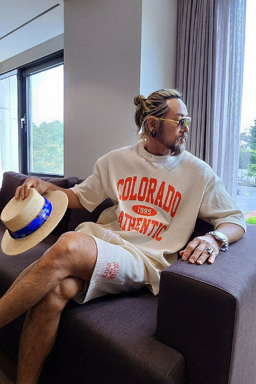 科羅拉多印花壓花短袖T恤