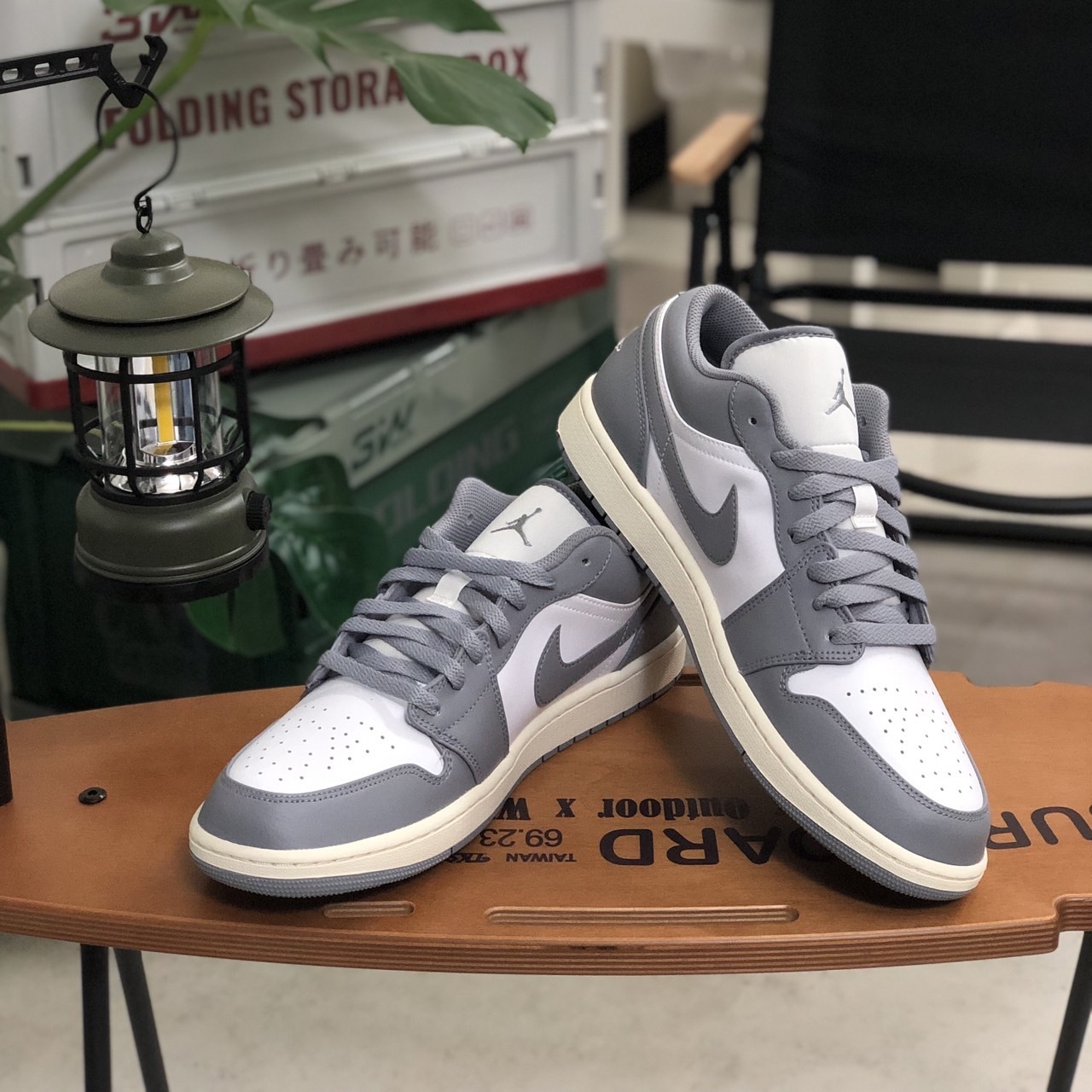 Nike Air Jordan 1 Low 白灰 奶油底 男鞋 553558-053