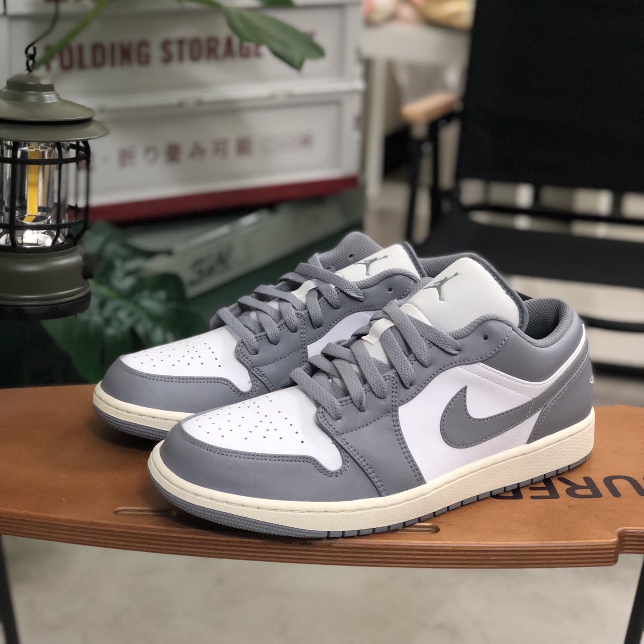 Nike Air Jordan 1 Low 白灰 奶油底 男鞋 553558-053