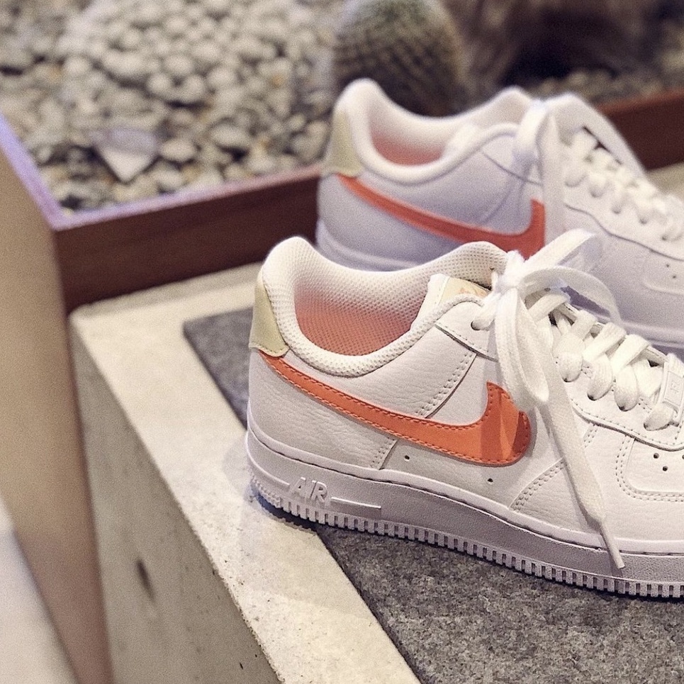 Nike Air Force 1 白水蜜桃橘 白色 白橘 增高 厚底 白鞋 AF1 315115-157
