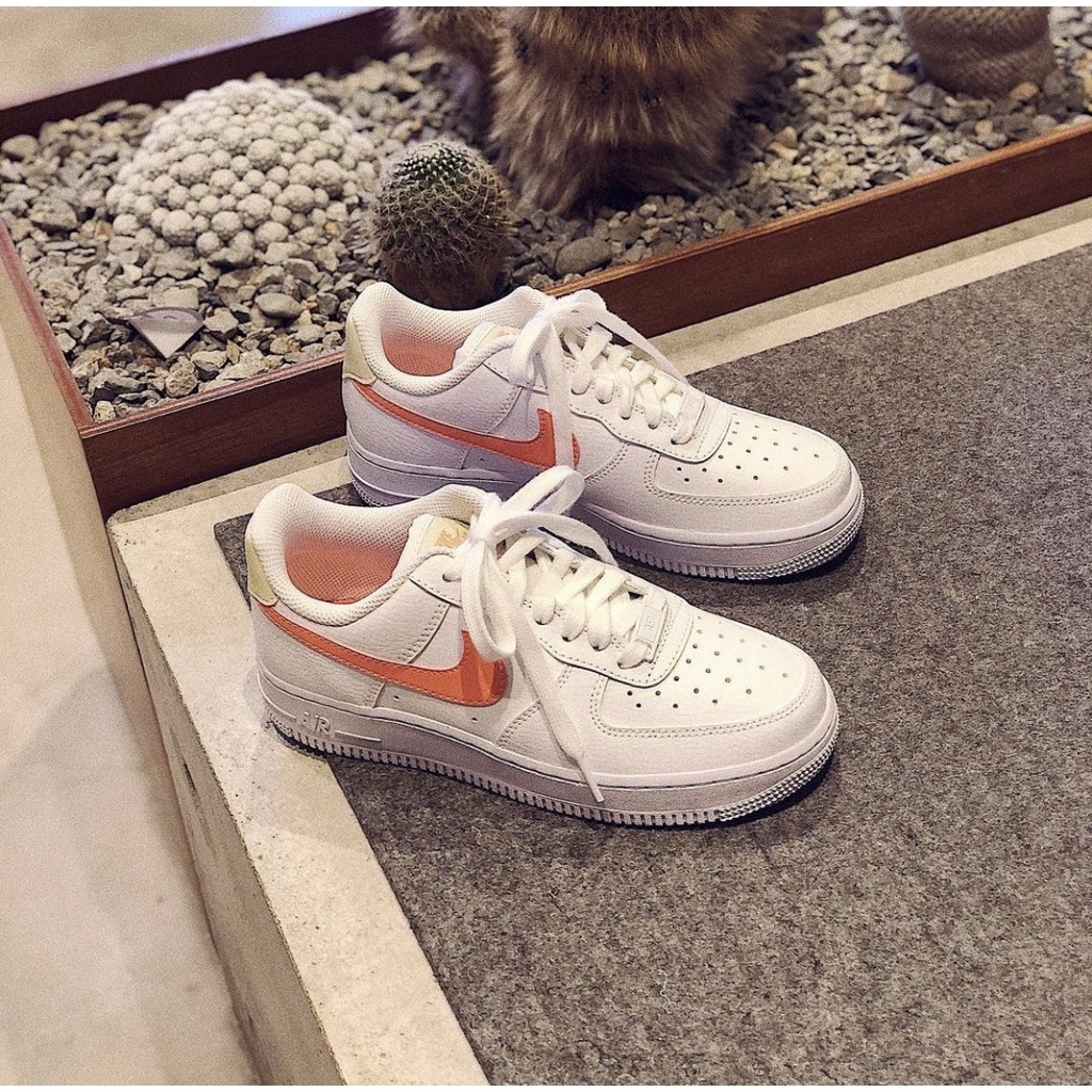 Nike Air Force 1 白水蜜桃橘 白色 白橘 增高 厚底 白鞋 AF1 315115-157