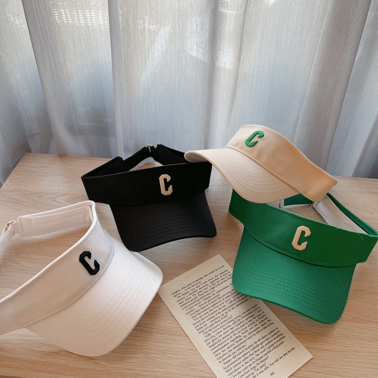 C字活力感遮陽帽/六色