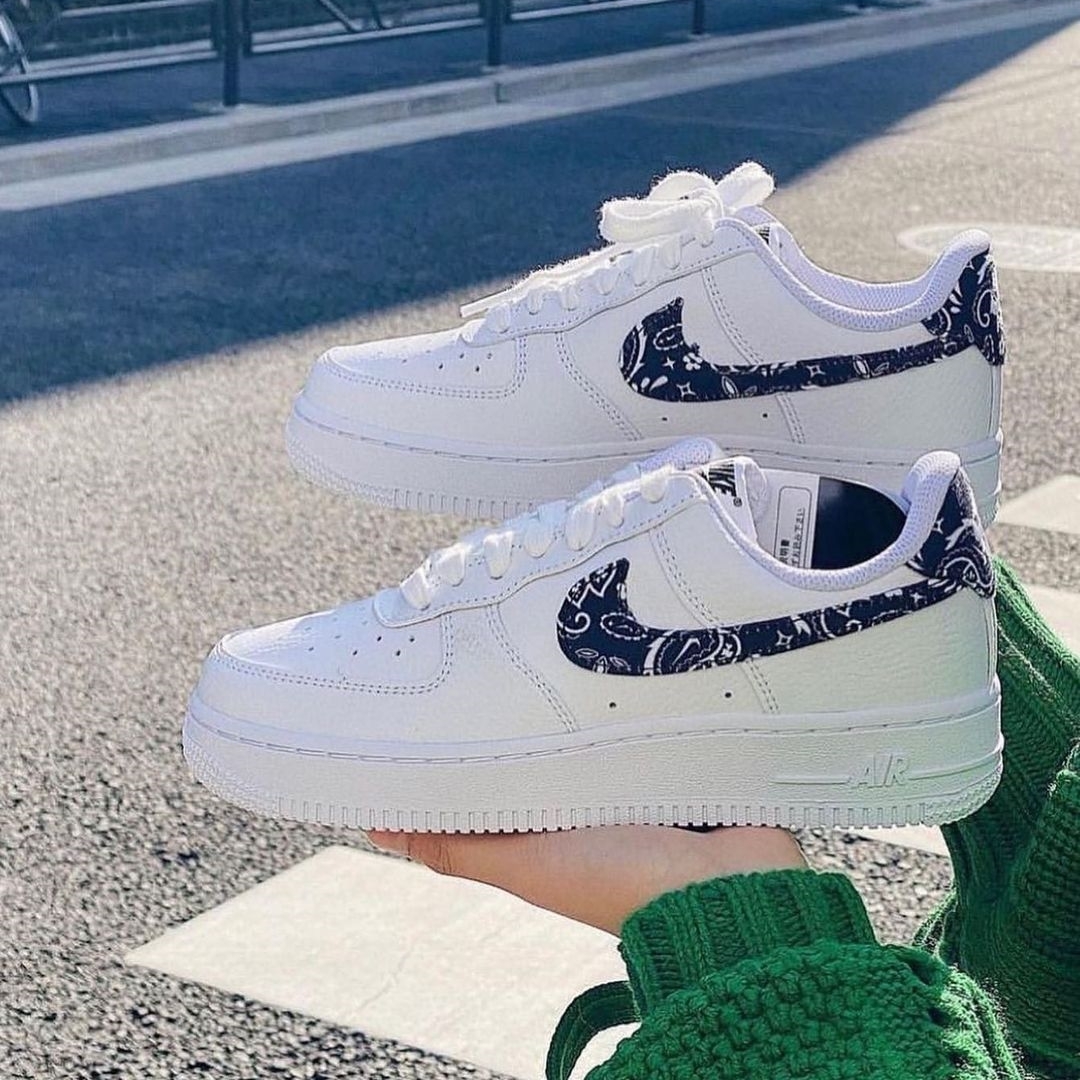 Nike Air Force 1 Low 白色 黑色 變形蟲 腰果花 白鞋 AF1 DH4406-101