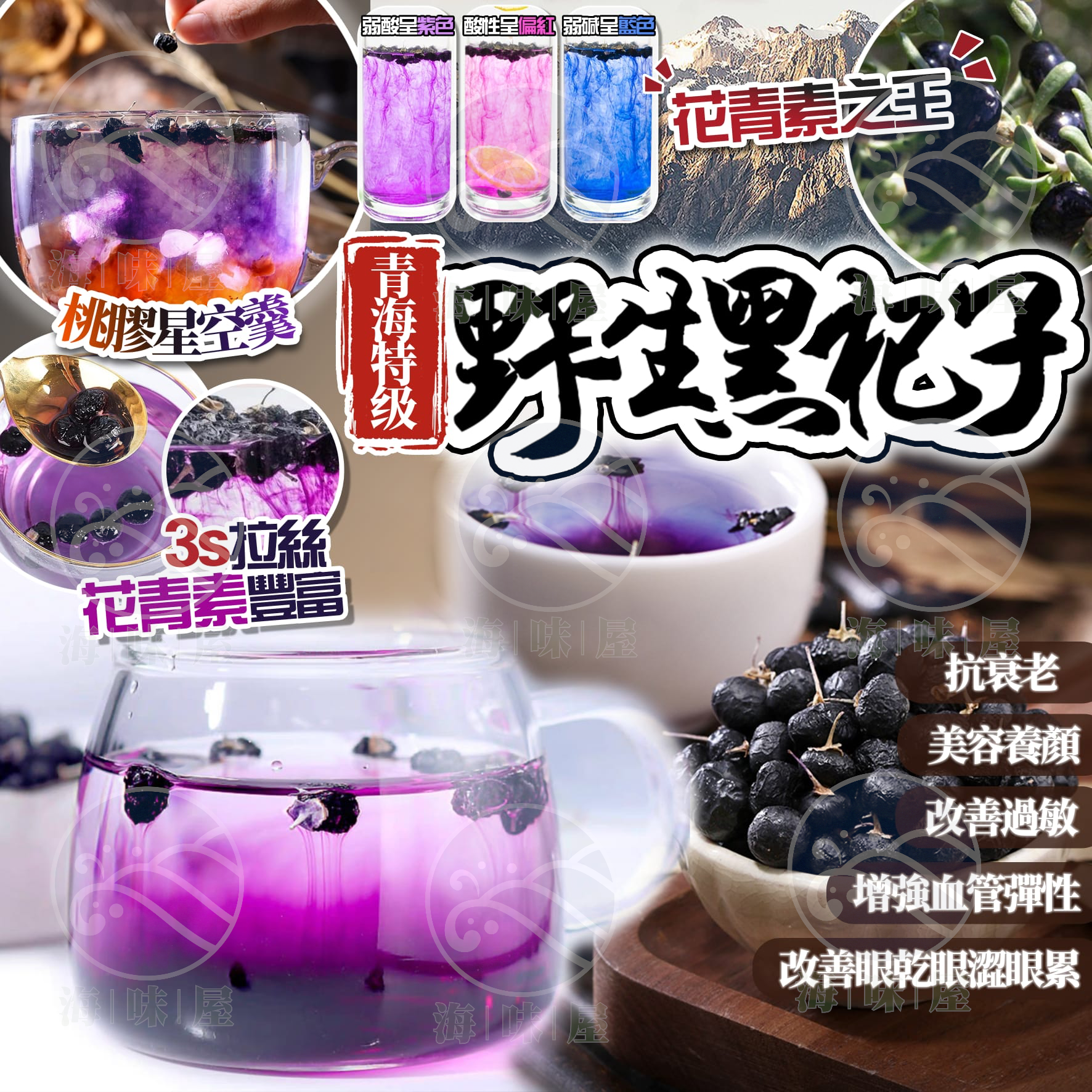 H20153 青海特級野生黑杞子 100g