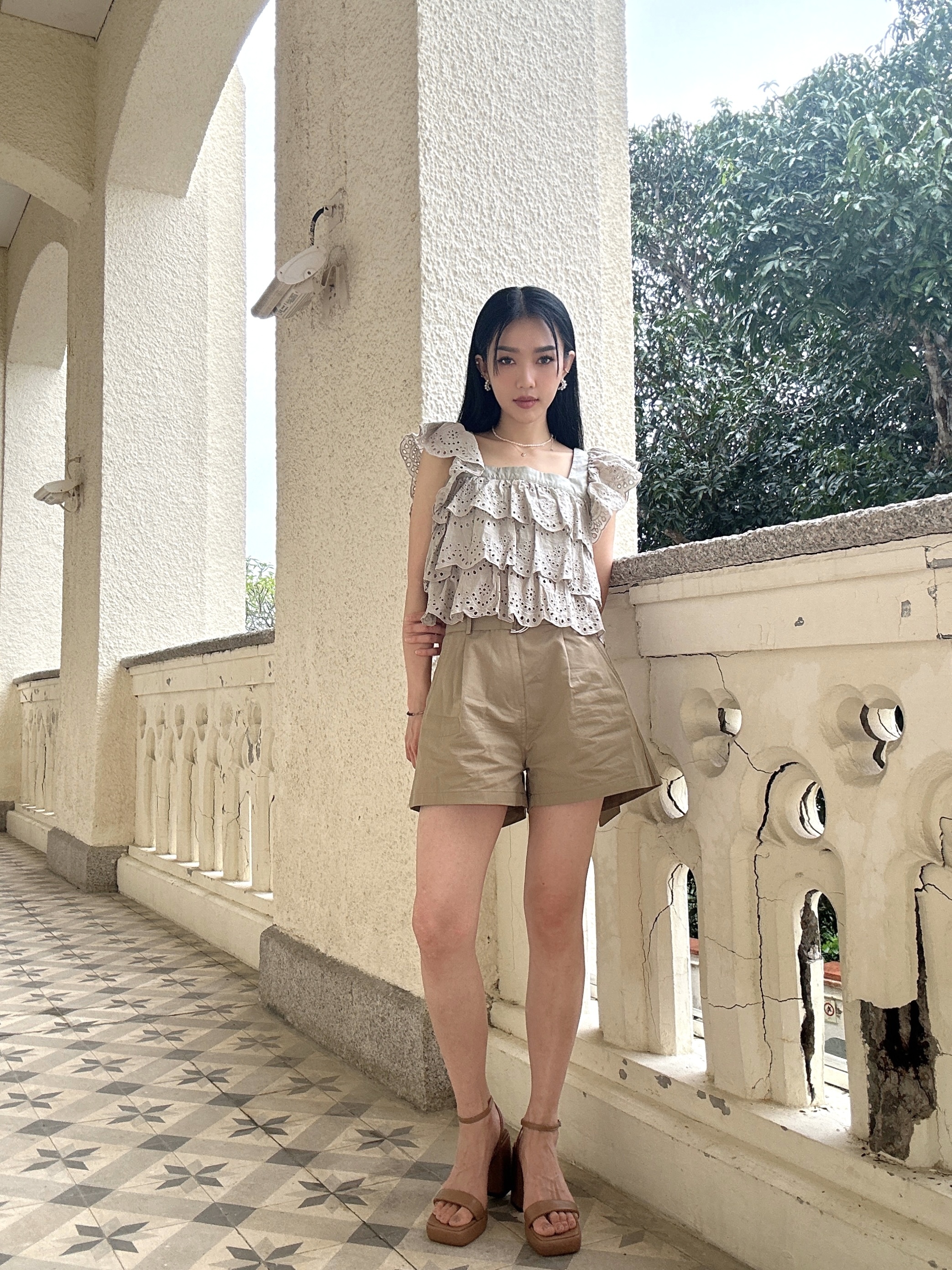 長腰帶A型短褲（現貨款式）