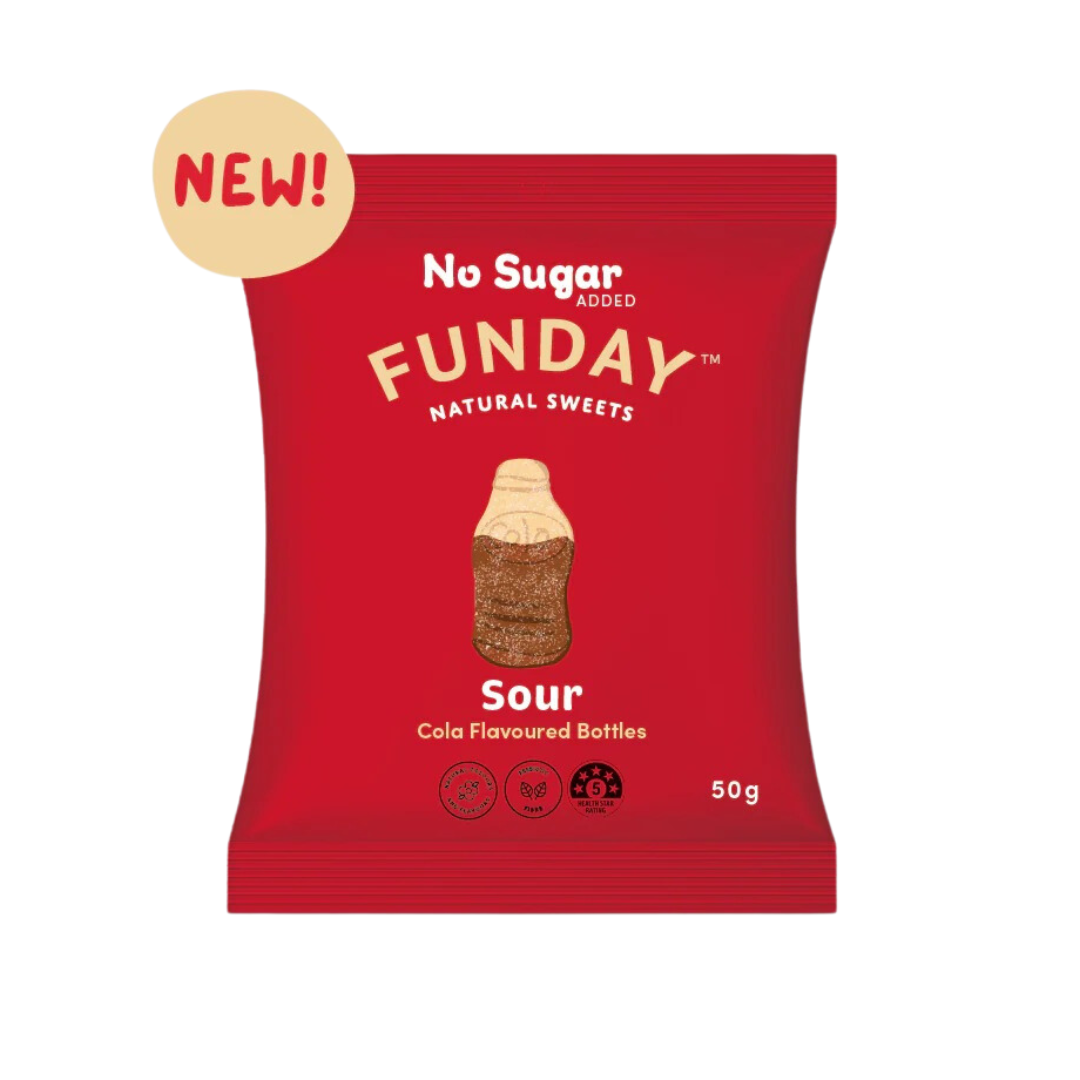 Funday Sweets 天然無添加糖可樂梳打酸糖50g