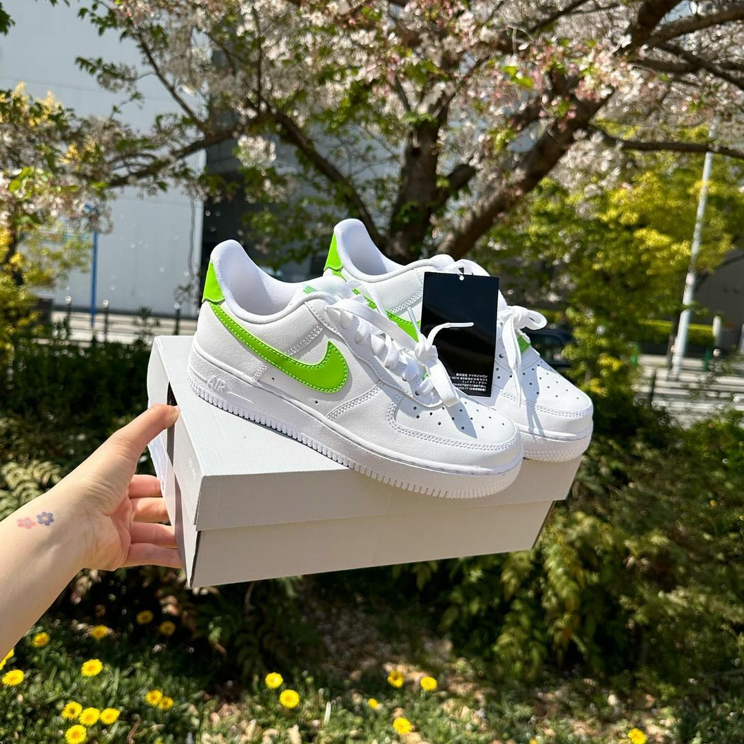 Nike Air Force 1 青蘋果綠 青綠 綠色 白色 休閒鞋 女鞋 AF1 DD8959-112