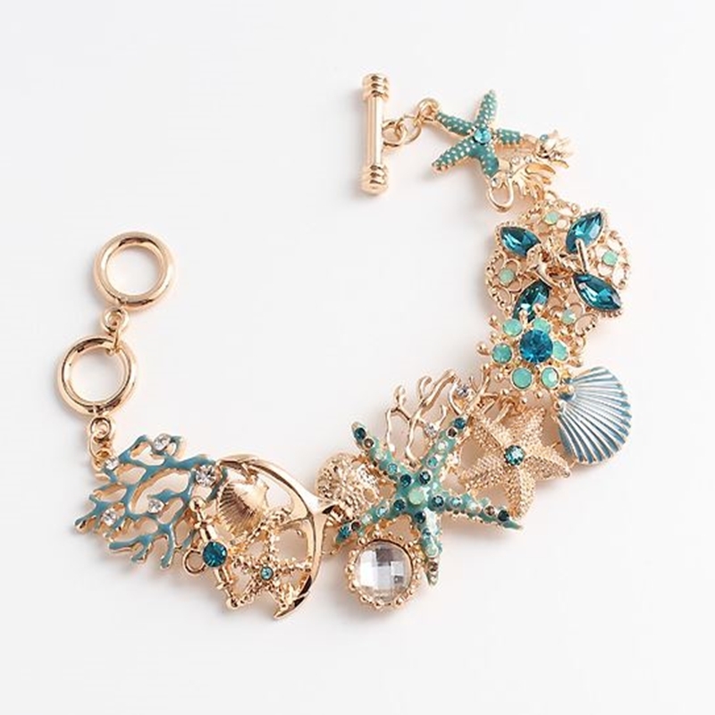 海星貝殼人魚手鍊 兩色