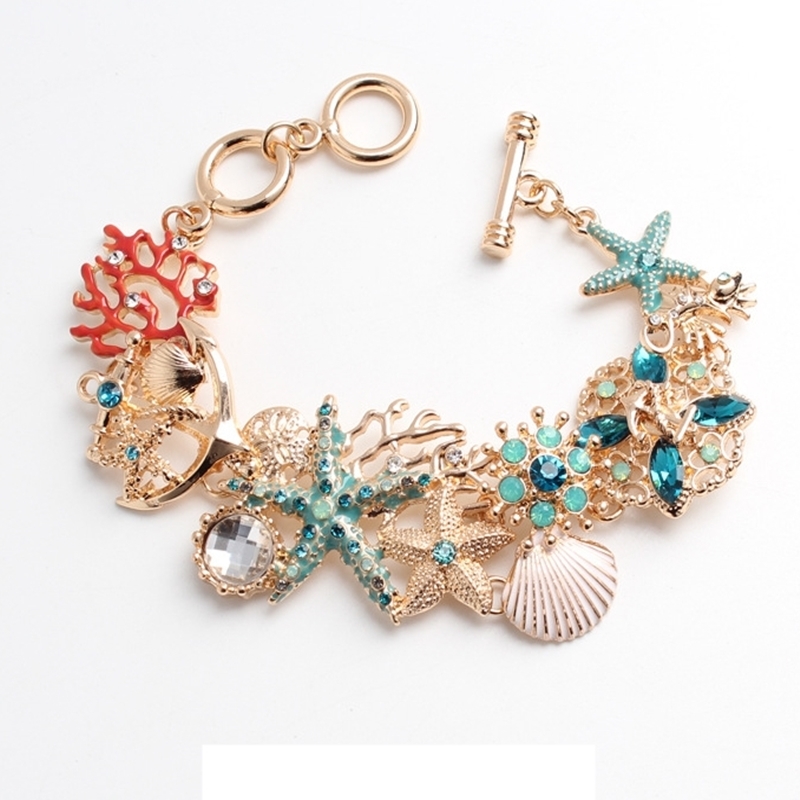 海星貝殼人魚手鍊 兩色