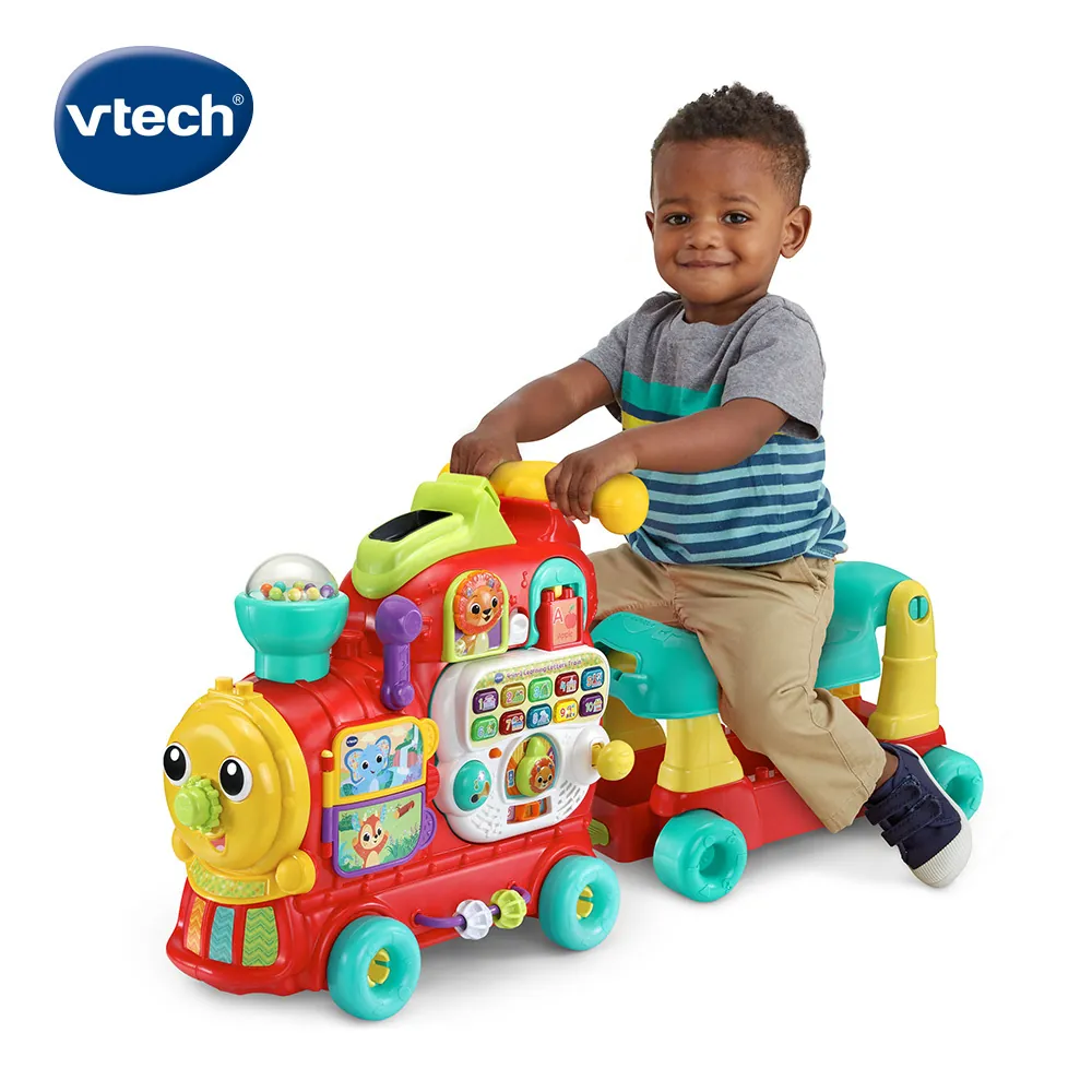 《 英國 Vtech 》 4合1多功能積木學習火車 - 2023 最新款