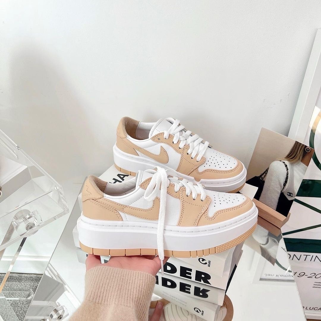 Nike Air Jordan 1 Elevate 乳酪黃 奶茶色 白色 增高 厚底 DH7004-102