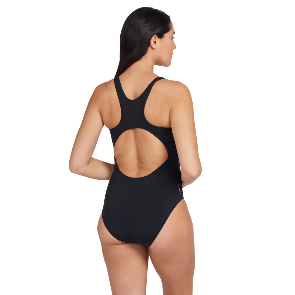 ZOGGS 女性《時尚黑》運動連身泳裝