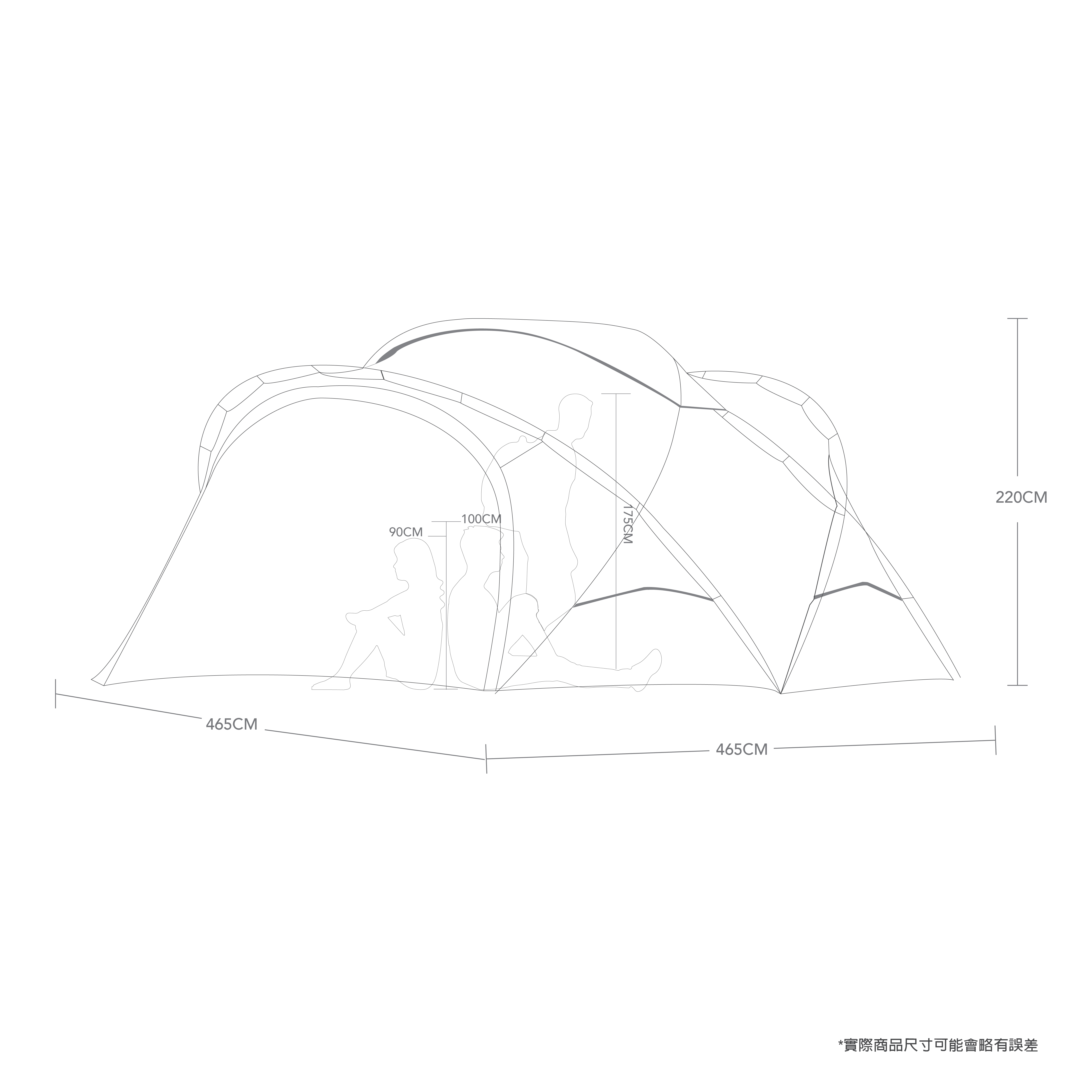 Minimal Works｜Agora 多功能庇護帳｜石墨黑