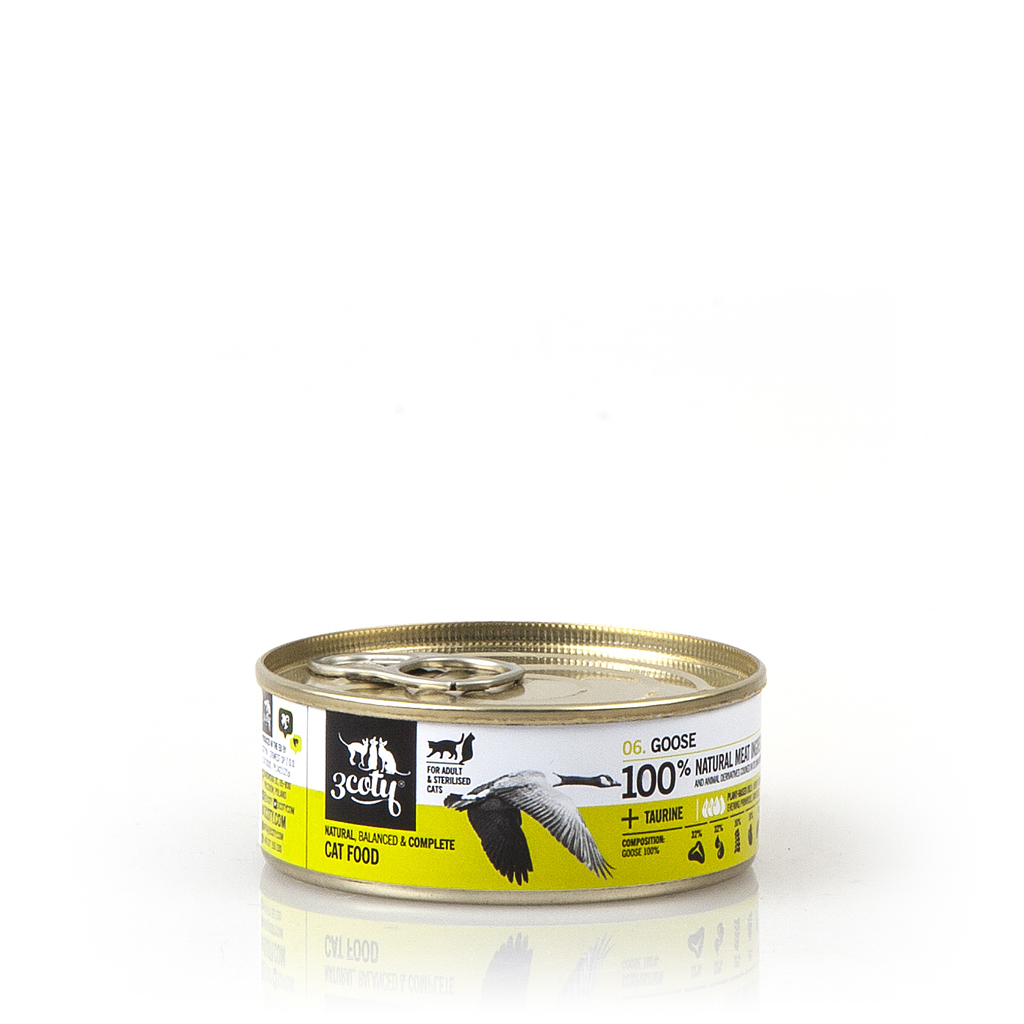 3coty 鵝肉醬主食罐 (已絕育貓咪配方) (80g)