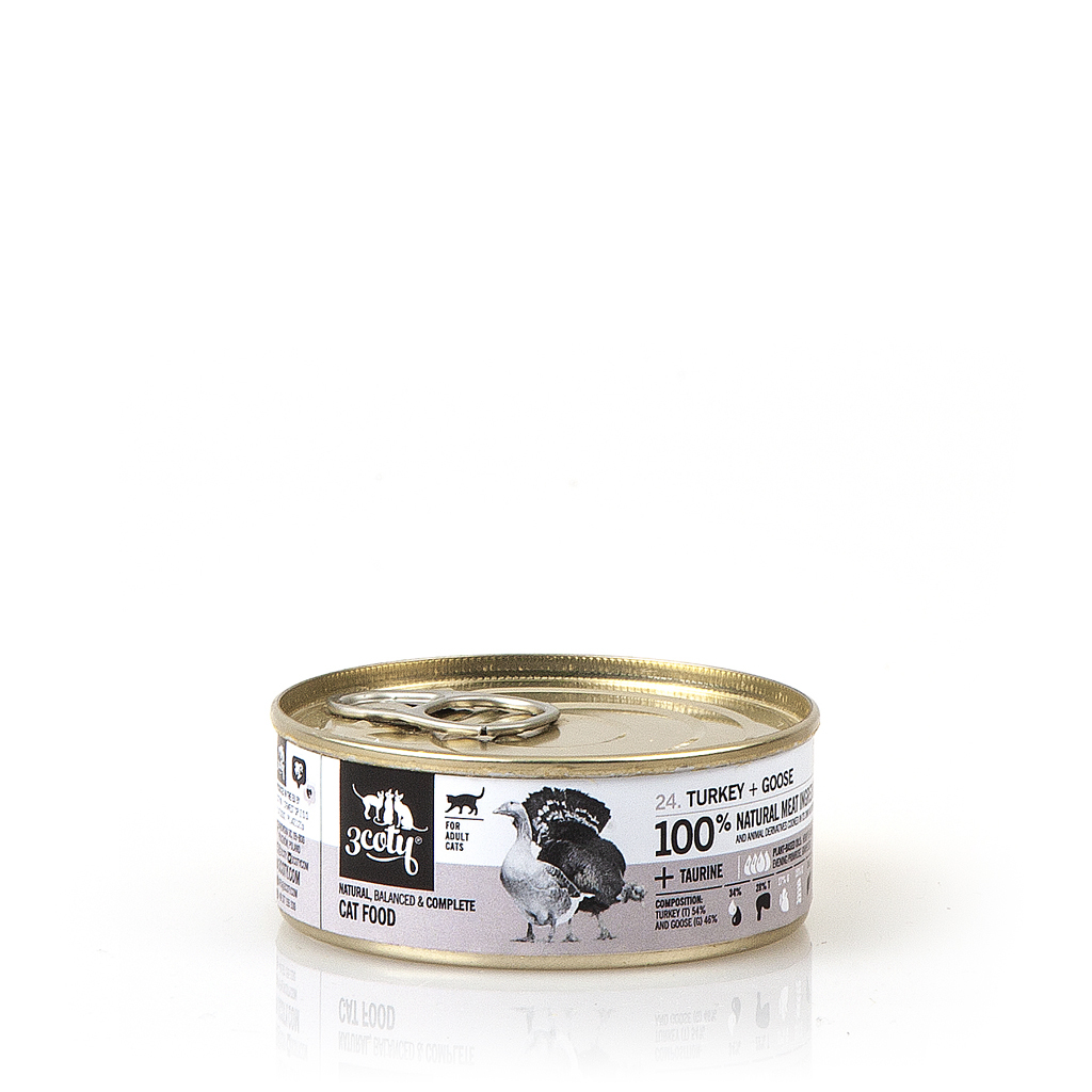 3coty 火雞及鵝肉醬主食罐 (80g)