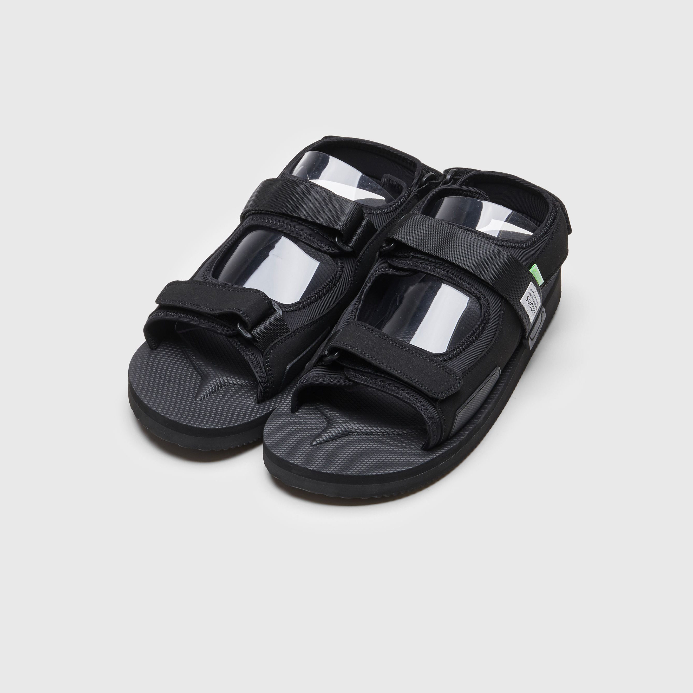 [出清商品售出無退換]  SUICOKE WAS-Cab OG-085CAB 黑色 抗菌鞋床 魔鬼氈 涼鞋【SK23085CABBK】