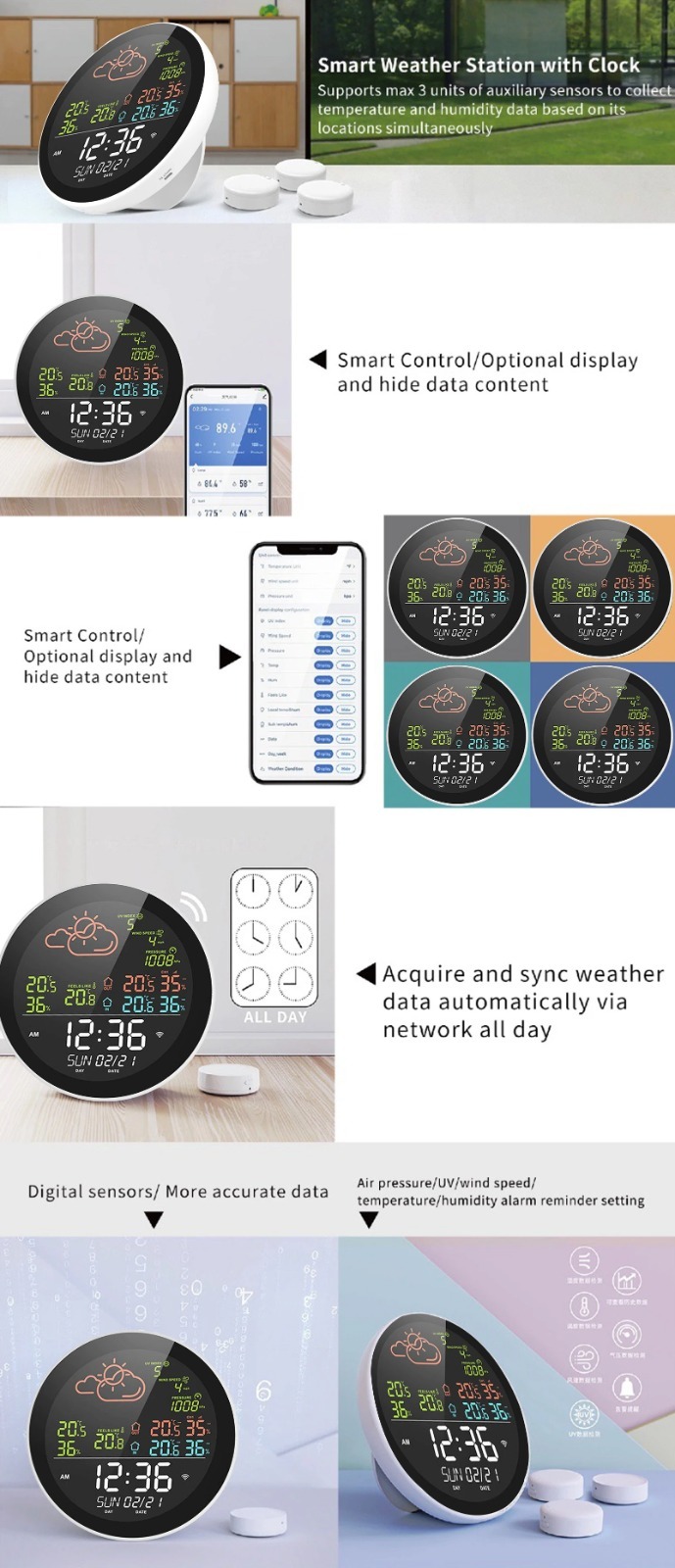 Dekala WiFi Hygrometer Thermometer Wireless Weather Station, 3 Remote –  Dekala Store