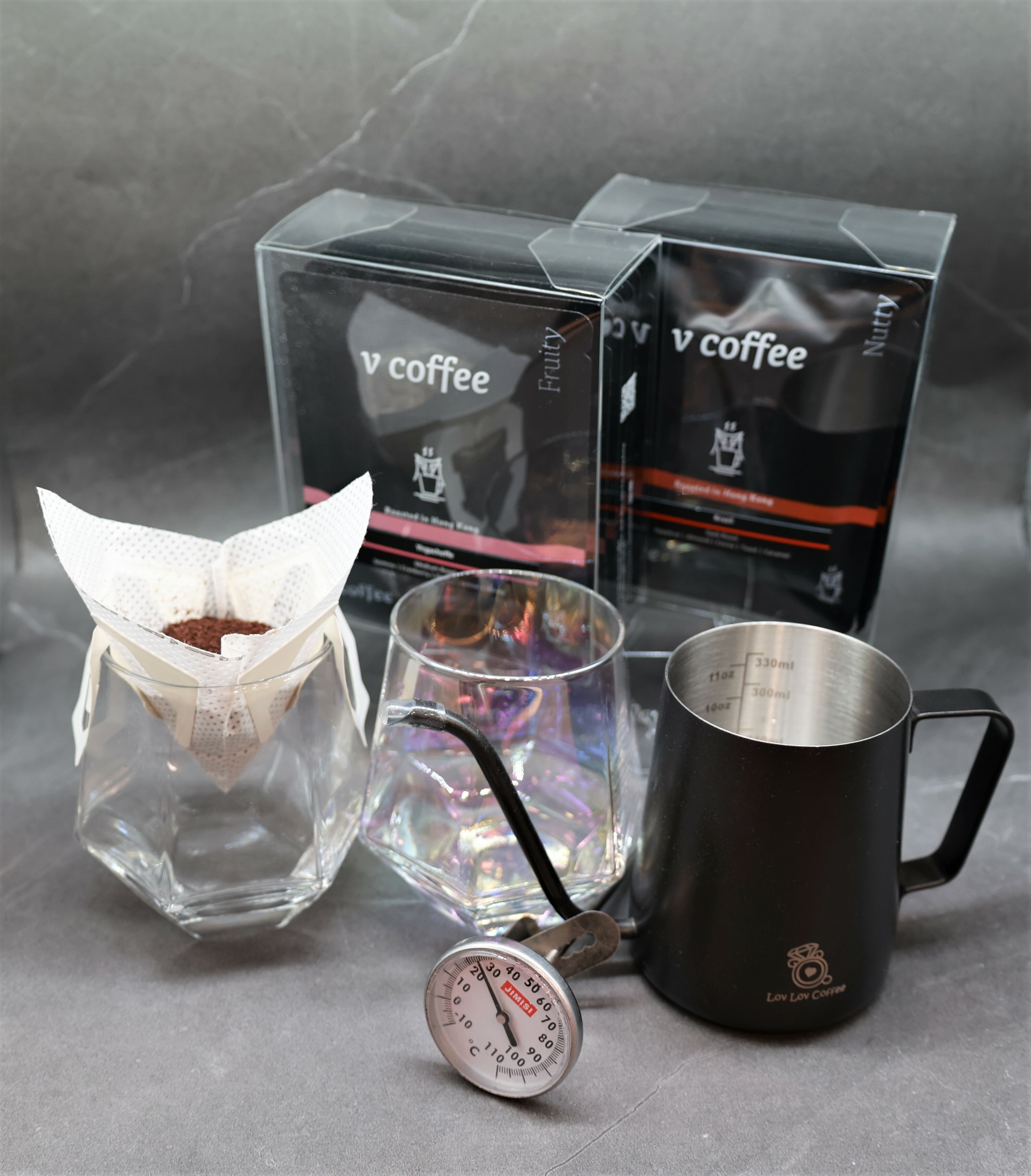 鑽石型咖啡掛耳包用具套裝